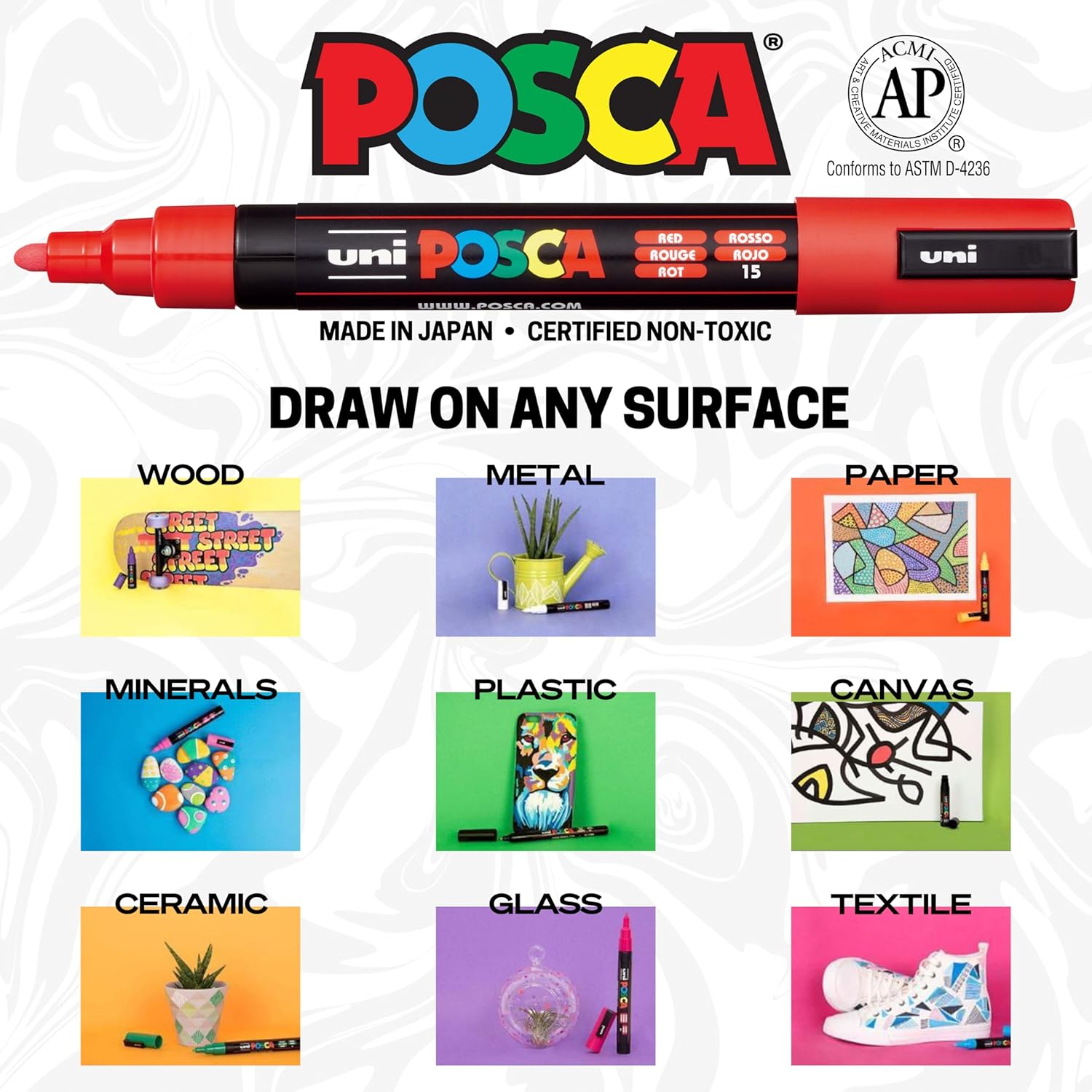 Japoński marker Uni Posca, cie – Midsole Marker Paint recenzja i cena